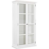 Vitriinikaappi Hampton 100cm valkoinen