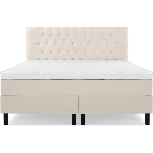 Jenkkisänky Bedly Lucky 160x200cm vaahtomuovipatja beige
