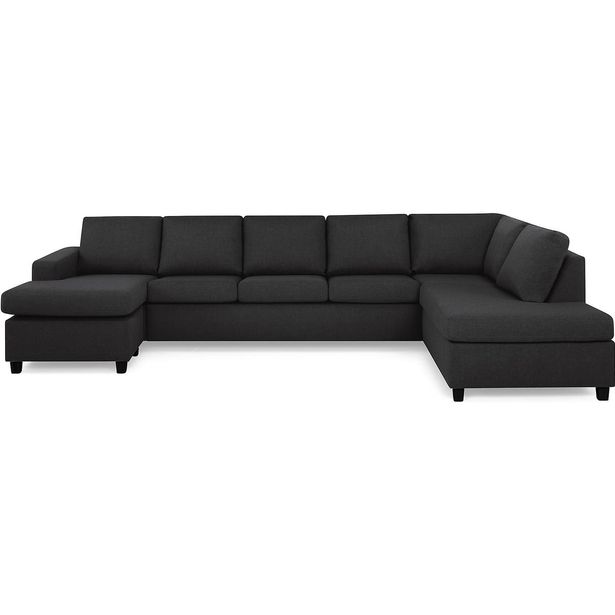 U-sohva Scandinavian Choice Crazy XL 6 ist vasen antrasiitti/musta