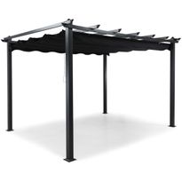 Pergola kasattavalla katolla, musta