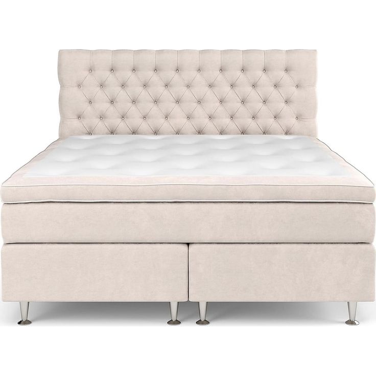Jenkkisänkypaketti Berg & Strand Celine Grand Kova/Medium Memory 180x200cm sametti beige/puu