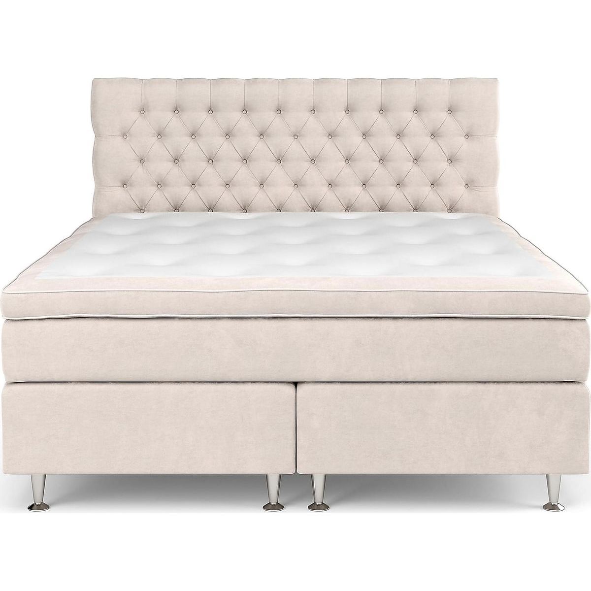 Jenkkisänkypaketti Berg & Strand Celine Grand Medium Memory 180x200cm sametti beige