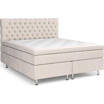 Sänkypaketti Berg &amp; Strand Celine Kova/Pehmeä Memory-patja 210x210cm sametti beige