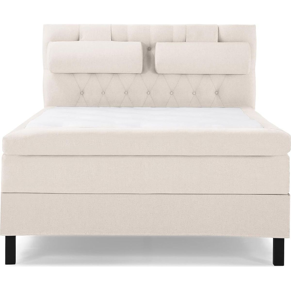 Sänkypaketti Bedly Lucky Kova Diamant Polyeetteri 140x200cm suuri niskatyyny beige