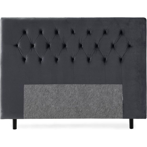 Sängynpääty Berg & Strand Royal Velvet 180cm sametti musta