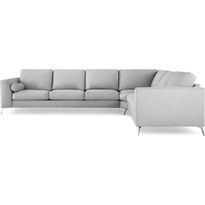Kulmasohva Scandinavian Choice Ocean Lyx 4 ist harmaa/kromi