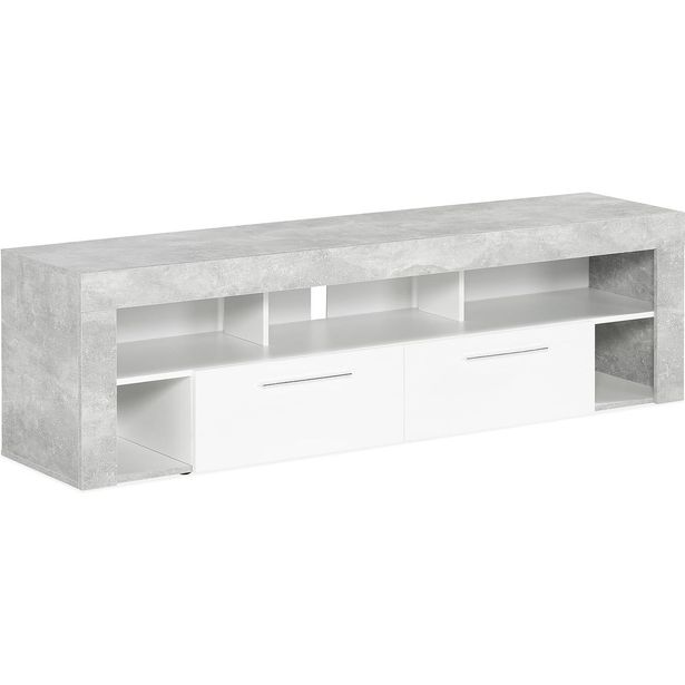 TV-taso Scandinavian Choice Vibio 180cm harmaa/valkoinen
