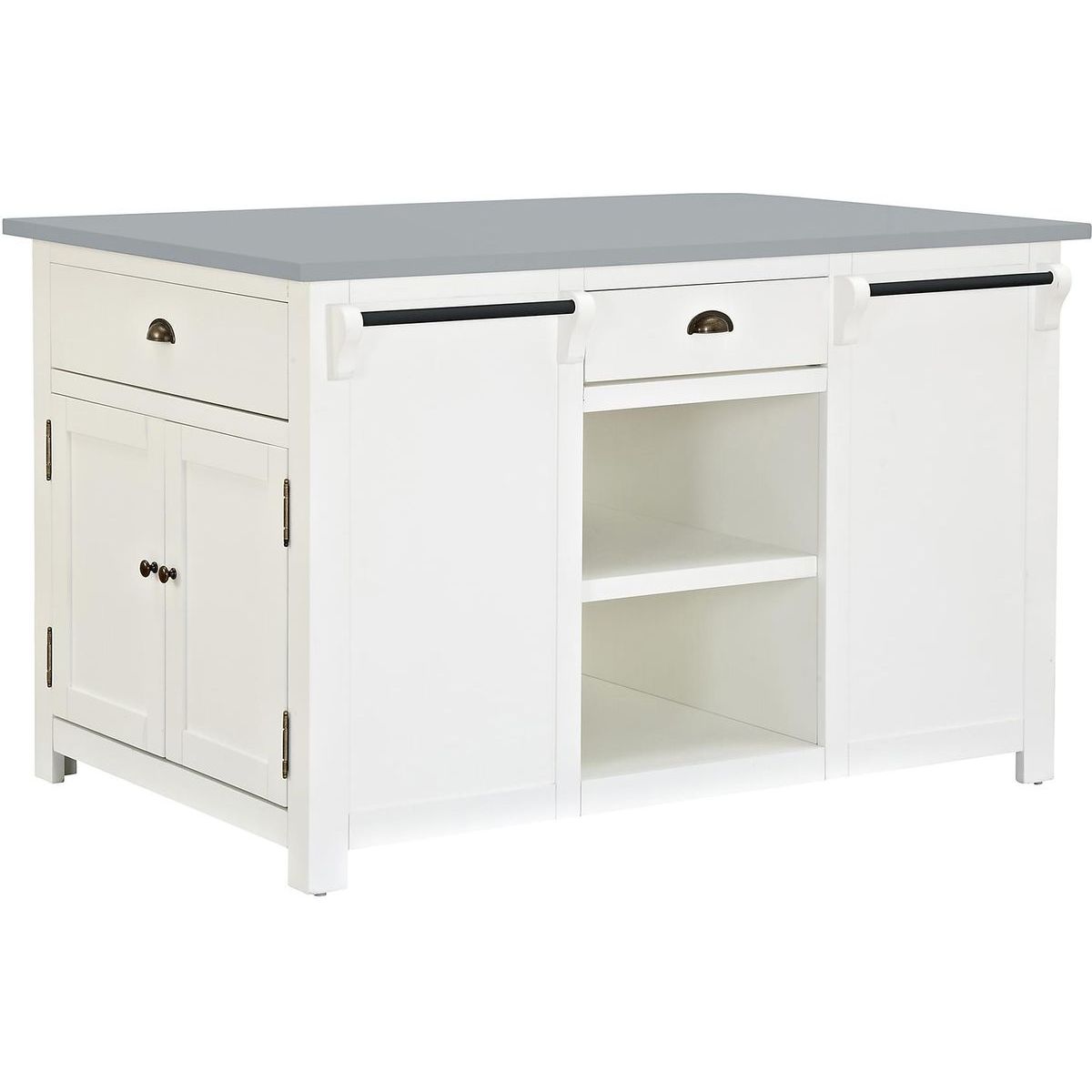 Keittiösaareke Nantes 135x90cm harmaa