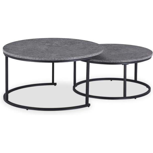 Pöytäsarja Thyra 90cm harmaa/musta