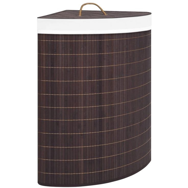 Bambu kulmapyykkikori ruskea 60 l_1