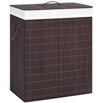 Bambu pyykkikori ruskea 100 l