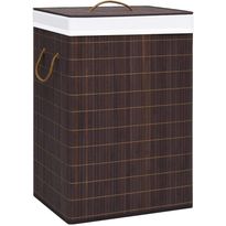 Bambu pyykkikori ruskea 72 l