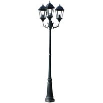 Brighton puutarhan valotolppa 3-lyhtyä 230cm tumman