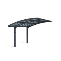 Autokatos Palram-Canopia Arizona Breeze, 13.8m², yhdelle autolle, tummanharmaa/harmaa