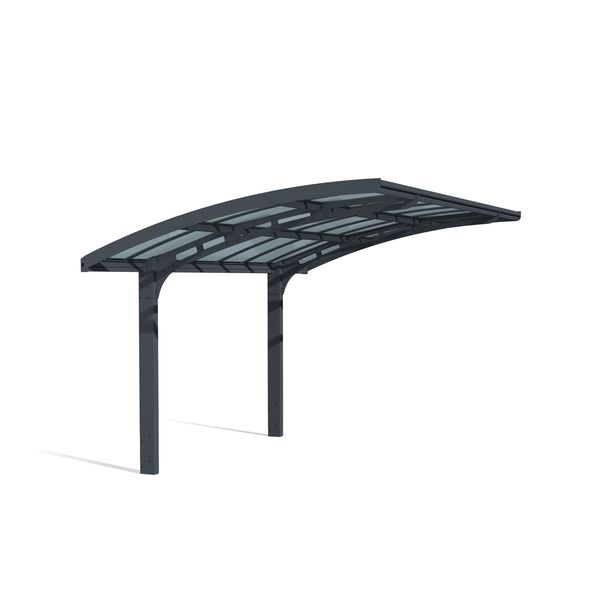 Autokatos Palram-Canopia Arizona Breeze, 13.8m², yhdelle autolle, tummanharmaa/harmaa