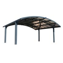 Autokatos Palram-Canopia Arizona Breeze Wings&amp;Arch, 26.9m², kahdelle autolle, tummanharmaa/harmaa