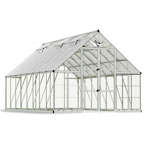 Kasvihuone Palram-Canopia Balance, 14.7m², 10x16ft, hopea