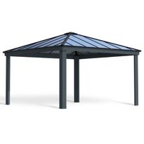 Paviljonki Palram-Canopia Dallas, 17.6m², 4.3x4.3m, 14x14ft, harmaa