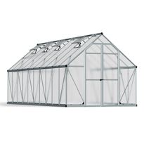 Kasvihuone Palram-Canopia Essence, 14.7m², 8x20ft, hopea
