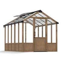 Kasvihuone Palram-Canopia Natura, 8.6m², 2,37x3,64m, setripuu