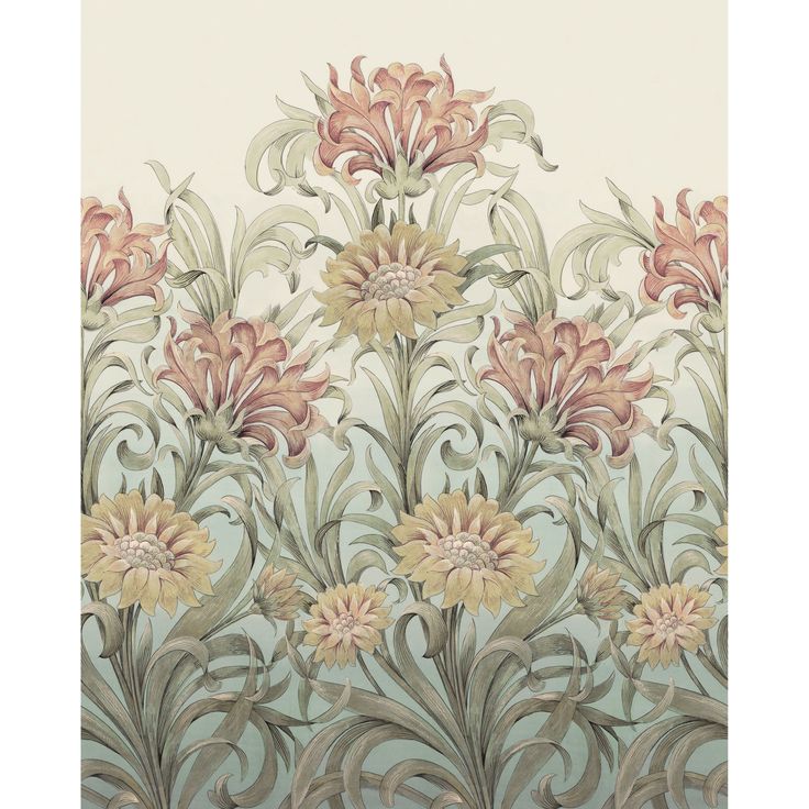 Kuvatapetti Casadeco The Flower Ballet S Vert Feuille 200x250cm (201257205)