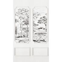 Kuvatapetti Casadeco Cadre Estival Noir Fusain 180x310cm (201409013)