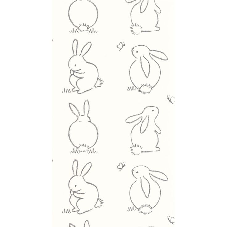 Tapetti Casadeco Funny Bunny Noir Graphite (88389050)