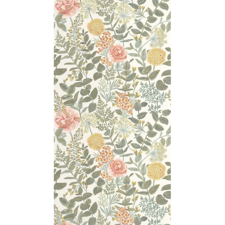 Tapetti Casadeco Garden Flowers Rose Jaune (200314242)