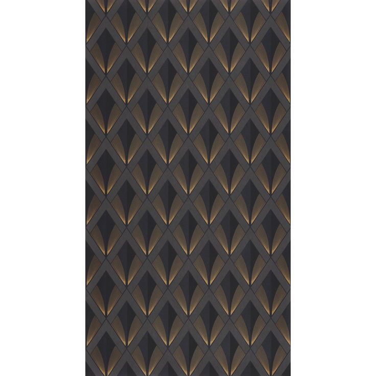 Tapetti Casadeco Chrysler Noir Reglisse (88679505)