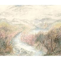 Kuvatapetti Casadeco Ruisseau De Joie Rose Nude, eri kokoja