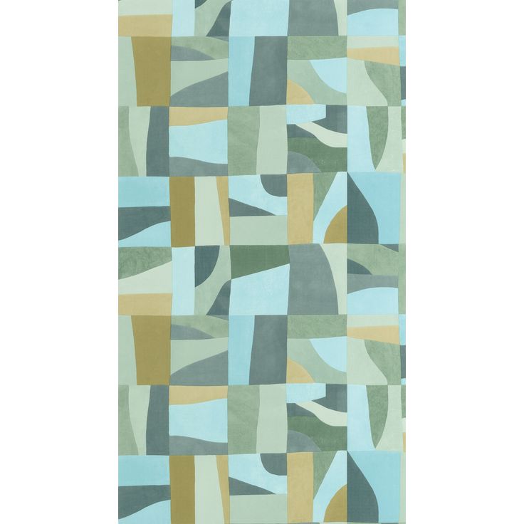 Tapetti Caselio Aix, non-woven, vinyylipinta, Bleu Ocean Vert (105466736)