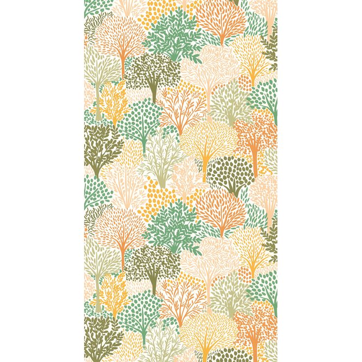 Tapetti Caselio Alice Blanc Vert Orange (104400729)