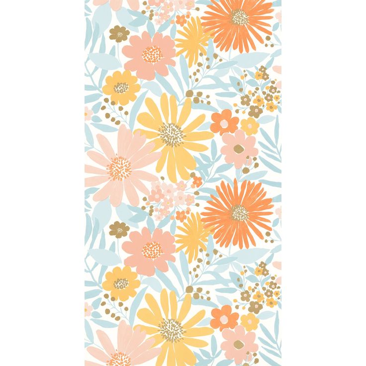 Tapetti Caselio Marguerite Blanc Jaune Bleu (104430221)