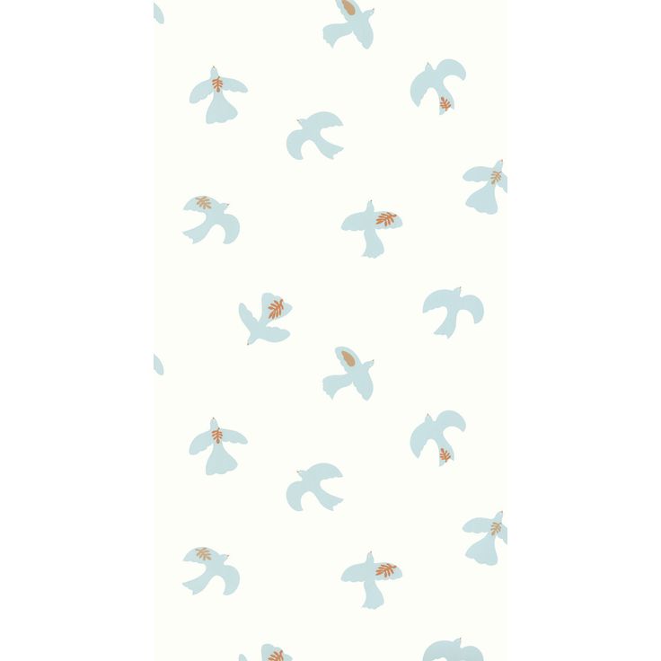 Tapetti Caselio Colombe Blanc Bleu Ciel (104500678)