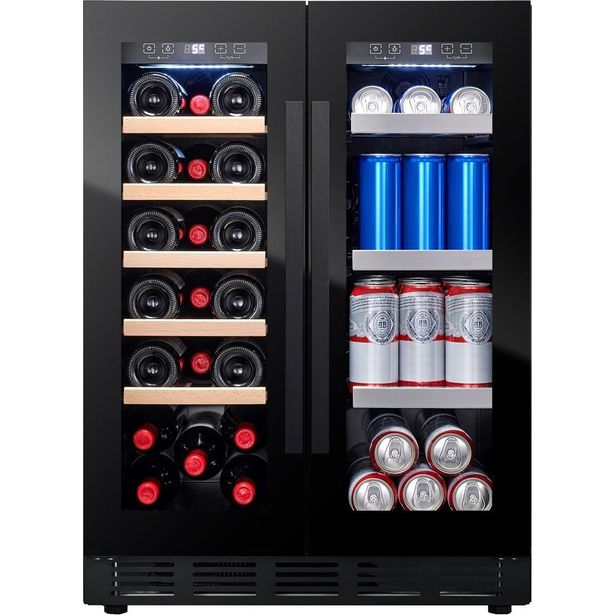 Viini- ja olutkaappi Cavin Arctic Collection 60 Duo, musta