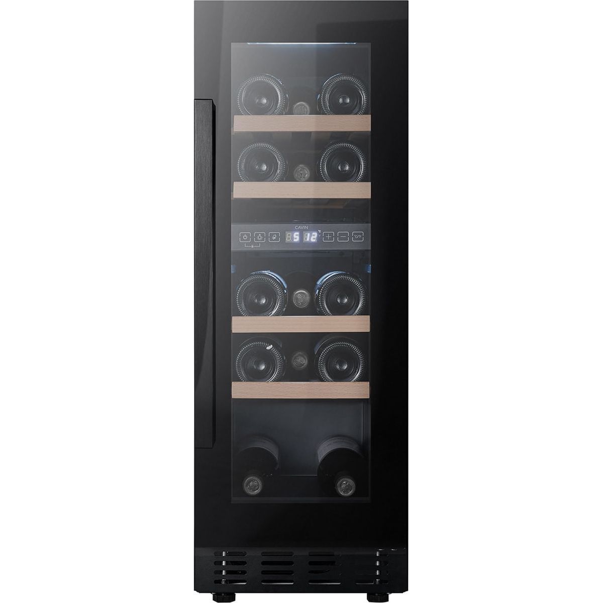 Kahden lämpötilan viinikaappi Cavin Arctic Collection 30D Fullglass Black ACD30FGB, musta