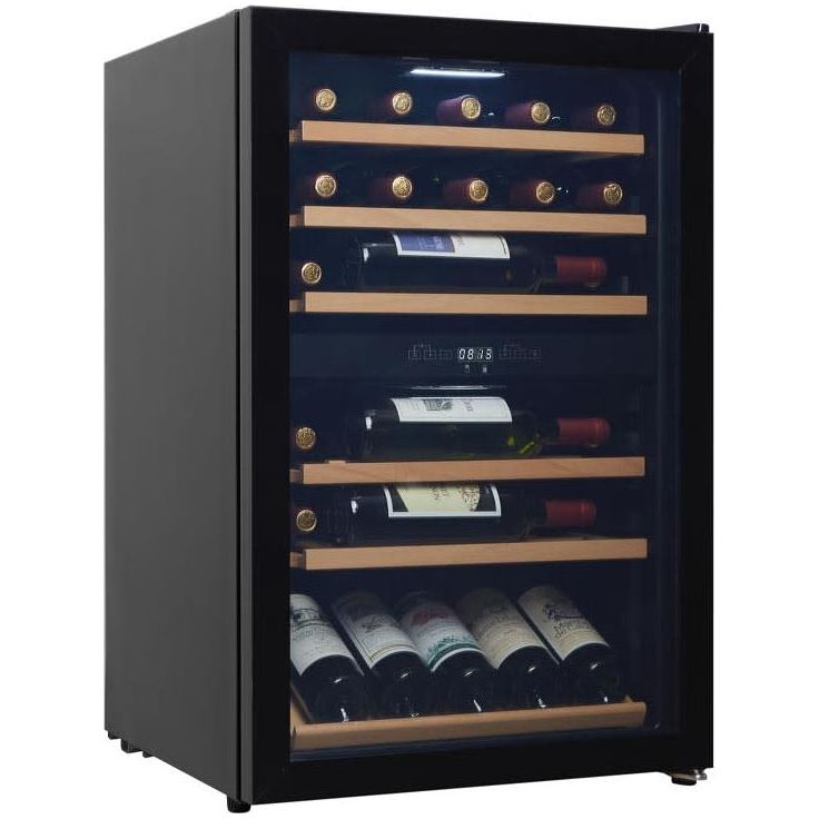 Viinikaappi Cavin Polar Collection 51 PCD37B, 54cm, 2 lämpötila-aluetta, vapaasti seisova, musta