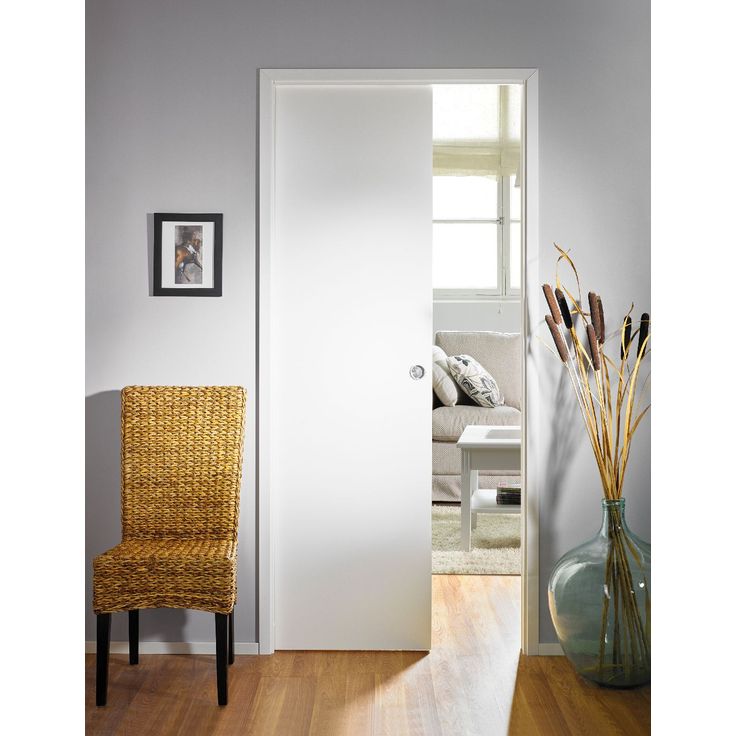Liukuovi seinän sisään Stella Pocket Door M12, laakaovi, 1225x2040mm