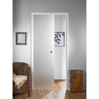 Lasiliukuovi seinän sisään Stella Pocket Door M8, hidastimella, 825x2040mm