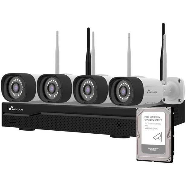 Valvontakamerapaketti Celotron Nivian, 3MP, 4 kameraa, 4 kanavaa