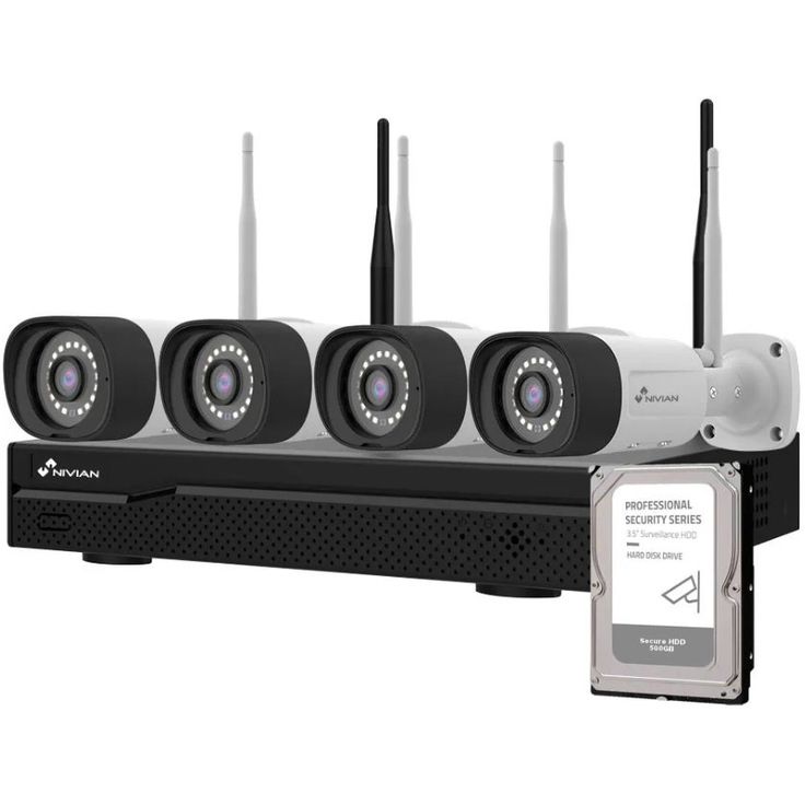 Valvontakamerapaketti Celotron Nivian, 3MP, 4 kameraa, 4 kanavaa