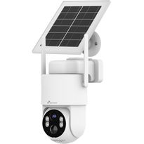 Dome-valvontakamera Celotron Nivian Tuya Smart, akulla ja aurinkokennolla, 4G (LTE) modeemilla + 3 vuoden ilmaisella, rajoittamattomalla internet yhteydellä
