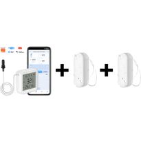 Lämpö- ja kosteusanturipaketti Celotron Tuya Smart WiFi, CETZ052 + 2kpl CETH092 anturit 