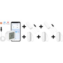 Lämpö- ja kosteusanturipaketti Celotron Tuya Smart WiFi, CETZ052 + 2kpl CETZ082 + 3kpl CETH092 anturit 