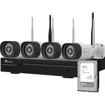 Valvontakamerapaketti Celotron Nivian Professional, 3MP, 4 kameraa, 16 kanavaa, 2Tb kiintolevy