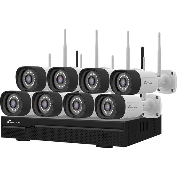 Valvontakamerapaketti Celotron Nivian Professional, 8x3MP kameraa, 16 kanavaa, langaton, yönäkö