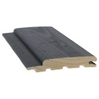 Saunapaneeli Cent STP, 15x95x2400mm, kuusi, kuultava hiilenmusta, saunasuojattu