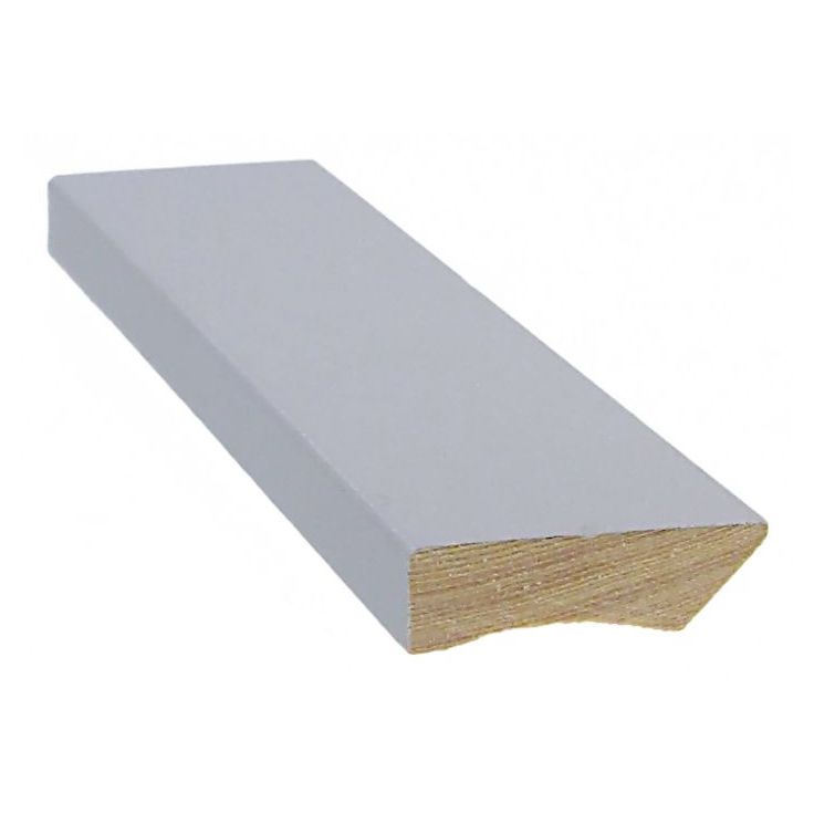 Jalkalista Cent, 12x42x3300mm, mänty, maalattu harmaa