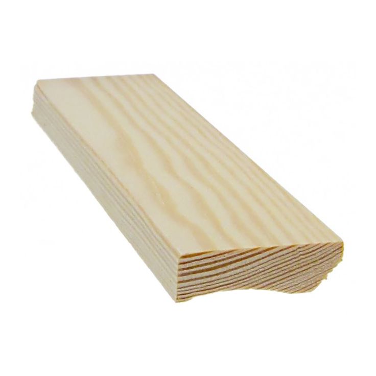 Jalkalista Cent, 12x42x3300mm, mänty, lakattu kirkas