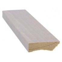Jalkalista Cent, 12x42x3300mm, mänty, valkolakattu tammi